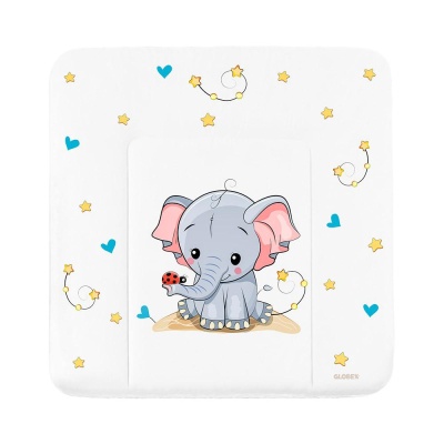 Матрас для пеленания Globex Люкс 4208 Слон Звёзды